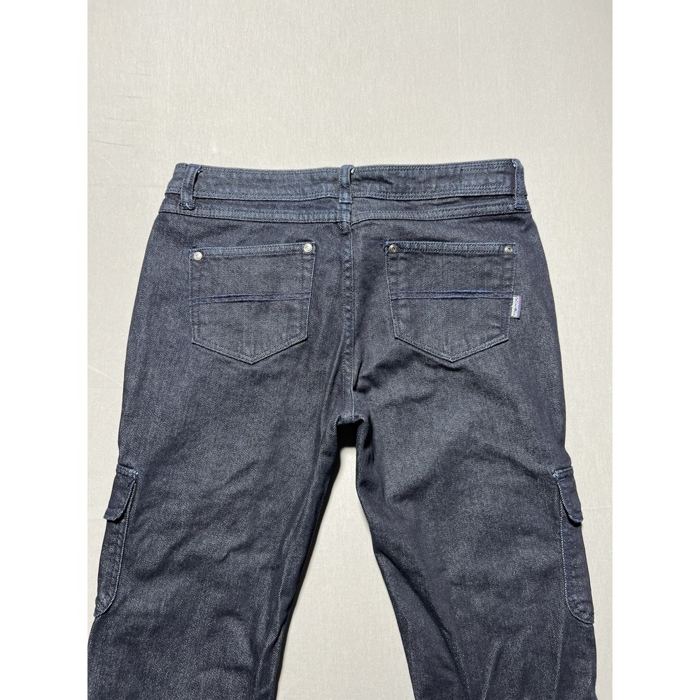 Patagonia Women's Sz 29 Dark Wash Low Rise Iron Clad Denim Cargo Jeans - Picture 3 of 16